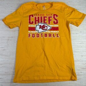 Kansas City Chiefs NFL Youth T-Shirt Gold Size 14/16 L Official Team Apparel